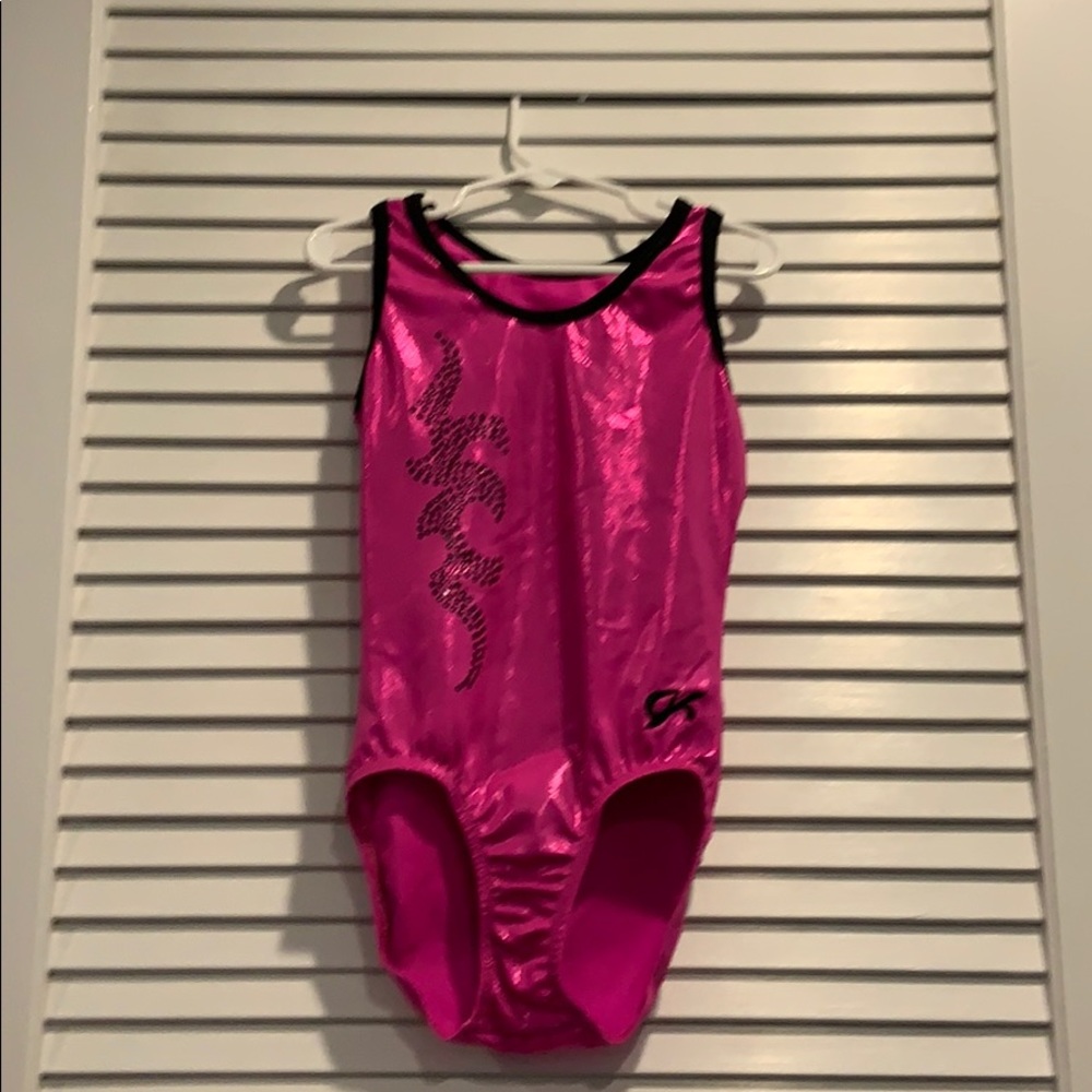 Pink and Black GK leotard